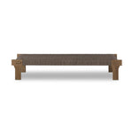 Featuring Moxie Stained Toasted Brown Outdoor Coffee Table by Four Hands at Amethyst Home. Create an outdoor space that transports you to far corners of the globe. Inspired by traditional designs found throughout Indonesia, this outdoor bench features a beautifully crafted frame made of FSC-certified solid teak with pull-through details and monochromatic w. Amethyst Home provides interior design, new home construction design consulting, vintage area rugs, and lighting in the Des Moines metro area.