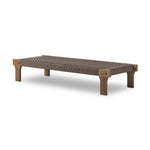 Featuring Moxie Stained Toasted Brown Outdoor Coffee Table by Four Hands at Amethyst Home. Create an outdoor space that transports you to far corners of the globe. Inspired by traditional designs found throughout Indonesia, this outdoor bench features a beautifully crafted frame made of FSC-certified solid teak with pull-through details and monochromati. Amethyst Home provides interior design, new home construction design consulting, vintage area rugs, and lighting in the Newport Beach metro area.