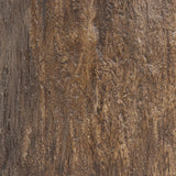 Bring nature inside with a drum-style end table of solid concrete that's been textured to resemble a tree trunk. A smooth, high-polish top balances a heavily textured bottom, and is perfectly sized to keep your favorite book or drink within reach Amethyst Home provides interior design, new home construction design consulting, vintage area rugs, and lighting in the Los Angeles metro area.