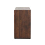 Made from solid acacia and finished in a rustic brown, a six-drawer, waterfall-shaped dresser features soft volume, mitered corners and a faux live edge Amethyst Home provides interior design, new home construction design consulting, vintage area rugs, and lighting in the Winter Garden metro area.