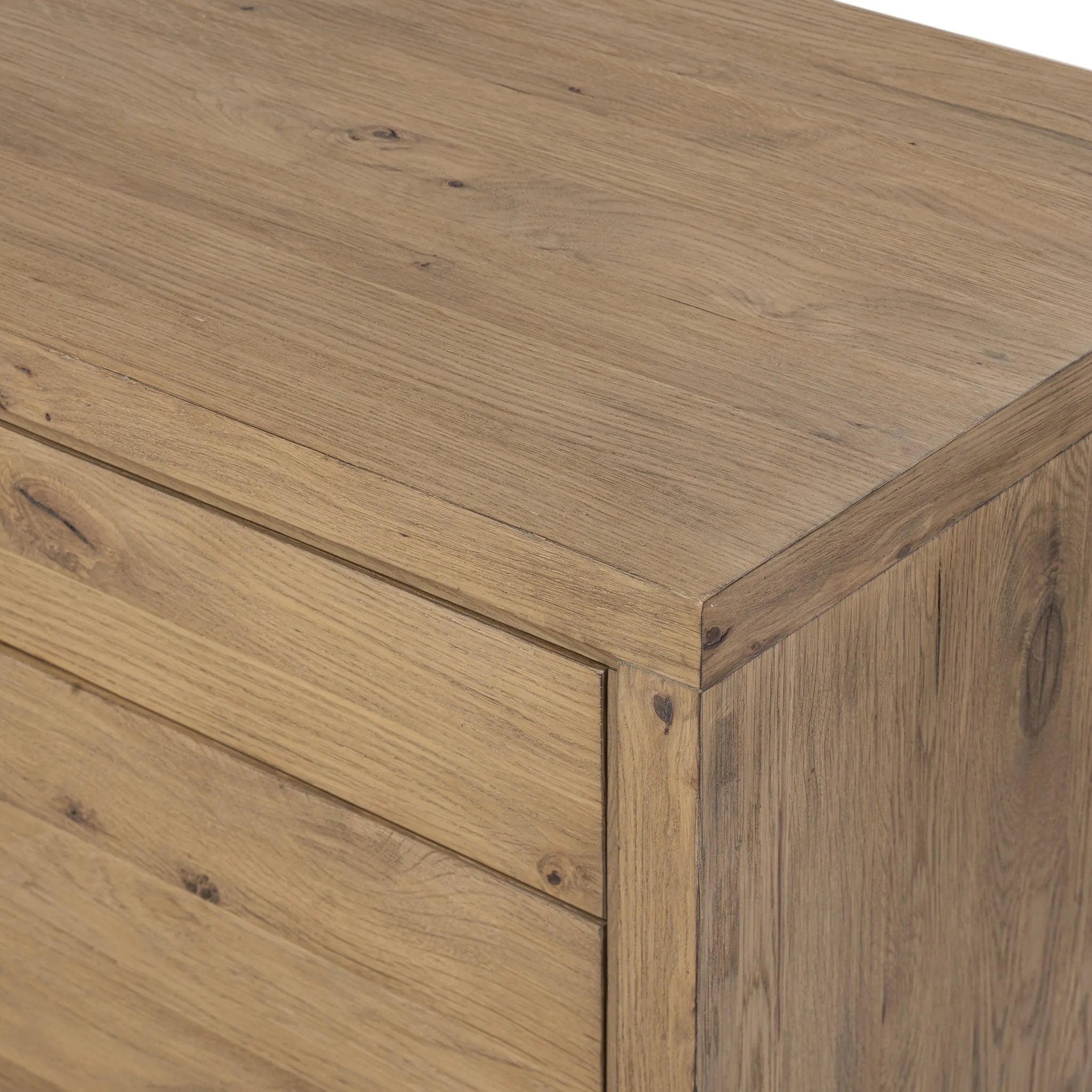 Customization and functionality fuse in a rotating desk of aged smoked oak. With plenty of storage space by way of drawers and cabinetry, a unique L shape and 360-degree mobility offer several orientation options, to comfortably suit a wide range of spaces Amethyst Home provides interior design, new home construction design consulting, vintage area rugs, and lighting in the Nashville metro area.