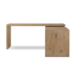 Customization and functionality fuse in a rotating desk of aged smoked oak. With plenty of storage space by way of drawers and cabinetry, a unique L shape and 360-degree mobility offer several orientation options, to comfortably suit a wide range of spaces Amethyst Home provides interior design, new home construction design consulting, vintage area rugs, and lighting in the Portland metro area.