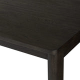 Made from smoked black oak with intentional cracking for an aged look, a self-storing extension creates space for extra guests. Equipped with four lockable wheels for easy extension to 116" Amethyst Home provides interior design, new home construction design consulting, vintage area rugs, and lighting in the Charlotte metro area.