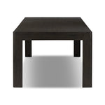 Made from smoked black oak with intentional cracking for an aged look, a self-storing extension creates space for extra guests. Equipped with four lockable wheels for easy extension to 116" Amethyst Home provides interior design, new home construction design consulting, vintage area rugs, and lighting in the Seattle metro area.