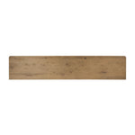 Made from resawn oak with a worn, natural finish, a long, streamlined sideboard offers ample storage space behind four push-latch doors. Subtly rounded corners add softness to otherwise clean lines, while knots and graining offer a naturally rich look. Dual rear cutouts for seamless cord management Amethyst Home provides interior design, new home construction design consulting, vintage area rugs, and lighting in the San Diego metro area.