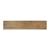 Made from resawn oak with a worn, natural finish, a long, streamlined sideboard offers ample storage space behind four push-latch doors. Subtly rounded corners add softness to otherwise clean lines, while knots and graining offer a naturally rich look. Dual rear cutouts for seamless cord management Amethyst Home provides interior design, new home construction design consulting, vintage area rugs, and lighting in the San Diego metro area.