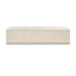 Featuring Oakland Cream Marble Outdoor Rectangular Coffee Table by Four Hands at Amethyst Home. Enhance your outdoor space with the Oakland Cream Marble Rectangular Coffee Table. Made from high-quality cream marble, this coffee table adds a touch of elegance to any setting. Its sturdy design and durable construction make it perfect for outdoor use, while it. Amethyst Home provides interior design, new home construction design consulting, vintage area rugs, and lighting in the Calabasas metro area.