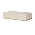 Featuring Oakland Cream Marble Outdoor Rectangular Coffee Table by Four Hands at Amethyst Home. Enhance your outdoor space with the Oakland Cream Marble Rectangular Coffee Table. Made from high-quality cream marble, this coffee table adds a touch of elegance to any setting. Its sturdy design and durable construction make it perfect for outdoor use, whil. Amethyst Home provides interior design, new home construction design consulting, vintage area rugs, and lighting in the Winter Garden metro area.