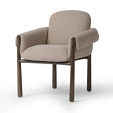 Featuring Olia Alcala Taupe Dining Chair by Four Hands at Amethyst Home. Expertly crafted, the Olia Alcala Taupe Dining Chair is a stylish and comfortable addition to any dining space. Made with high-quality materials, it features a sleek design and sturdy construction. Elevate your dining experience with this versatile and timeless piece. 
Overall Dimensi. Amethyst Home provides interior design, new home construction design consulting, vintage area rugs, and lighting in the Scottsdale metro area.