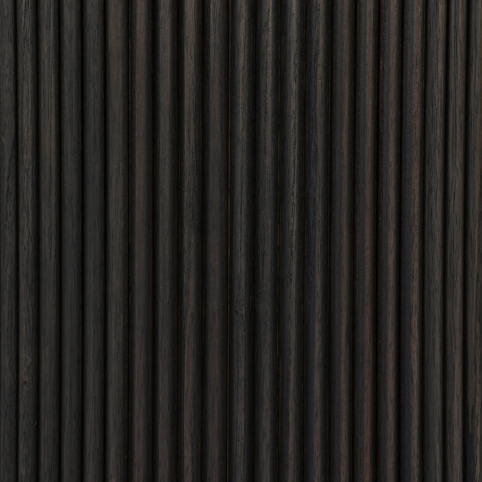 An artisanal take on texture. Made from black-finished mindi wood with a plinth-style base, a reeding pattern is carved around the entirety of this versatile end table for a fresh, approachable look.As lovers of luxe aesthetics at Amethyst, we love the optimistic inspired Ona End Table - Smoked Black Mindi Veneer. Amethyst Home provides interior design, new home construction design consulting, vintage area rugs, and lighting in the Calabasas metro area.