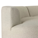 Bring a hint of old-Hollywood glamour outdoors with this soft, sculptural sectional. Plush cushioning all around is upholstered in UV-resistant, water-repellent, quick-drying fabric. Cover or store inside during inclement weather and when not in use. Amethyst Home provides interior design, new home construction design consulting, vintage area rugs, and lighting in the Boston metro area.