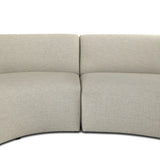 Bring a hint of old-Hollywood glamour outdoors with this soft, sculptural sectional. Plush cushioning all around is upholstered in UV-resistant, water-repellent, quick-drying fabric. Cover or store inside during inclement weather and when not in use. Amethyst Home provides interior design, new home construction design consulting, vintage area rugs, and lighting in the Monterey metro area.