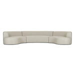 Bring a hint of old-Hollywood glamour outdoors with this soft, sculptural sectional. Plush cushioning all around is upholstered in UV-resistant, water-repellent, quick-drying fabric. Cover or store inside during inclement weather and when not in use. Amethyst Home provides interior design, new home construction design consulting, vintage area rugs, and lighting in the Nashville metro area.
