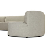 Bring a hint of old-Hollywood glamour outdoors with this soft, sculptural sectional. Plush cushioning all around is upholstered in UV-resistant, water-repellent, quick-drying fabric. Cover or store inside during inclement weather and when not in use. Amethyst Home provides interior design, new home construction design consulting, vintage area rugs, and lighting in the Park City metro area.