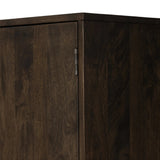 Featuring Ophelia Aged Brown Armoire by Four Hands at Amethyst Home. Make space for style. A large, storage-minded armoire is made from solid mango and finished in an aged brown, reminiscent of European antiques. Interior iron rod for hanging garments plus roomy drawers for out-of-sight storage. This item has been modified to comply with the STURDY Act. See a . Amethyst Home provides interior design, new home construction design consulting, vintage area rugs, and lighting in the Austin metro area.