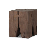 Boldly proportioned, four tiered pillar-style unite with butterfly joints to craft this outdoor end table of solid FSC®-certified teak. Simple design lets the material shine. Cover or store indoors when not in use or during inclement weather Amethyst Home provides interior design, new home construction design consulting, vintage area rugs, and lighting in the Scottsdale metro area.