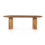 Featuring Paden Sandy Acacia Dining Table by Four Hands at Amethyst Home. A study in shape. Sand-colored acacia forms crescent-shaped legs and a sprawling oval tabletop, bringing grand, organic-infused presence to the dining room.Overall Dimensions: 94.00"w x 42.00"d x 30.00"hWeight : 139.33 lbsMaterials : Thin Acacia Veneer, Solid Acacia. Amethyst Home provides interior design, new home construction design consulting, vintage area rugs, and lighting in the Austin metro area.