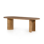 Featuring Paden Sandy Acacia Dining Table by Four Hands at Amethyst Home. A study in shape. Sand-colored acacia forms crescent-shaped legs and a sprawling oval tabletop, bringing grand, organic-infused presence to the dining room.Overall Dimensions: 94.00"w x 42.00"d x 30.00"hWeight : 139.33 lbsMaterials : Thin Acacia Veneer, Solid Acacia. Amethyst Home provides interior design, new home construction design consulting, vintage area rugs, and lighting in the Omaha metro area.