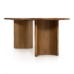 Featuring Paden Sandy Acacia Dining Table by Four Hands at Amethyst Home. A study in shape. Sand-colored acacia forms crescent-shaped legs and a sprawling oval tabletop, bringing grand, organic-infused presence to the dining room.Overall Dimensions: 94.00"w x 42.00"d x 30.00"hWeight : 139.33 lbsMaterials : Thin Acacia Veneer, Solid Acacia. Amethyst Home provides interior design, new home construction design consulting, vintage area rugs, and lighting in the Salt Lake City metro area.