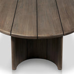 Featuring Paden Stained Toasted Brown Outdoor Coffee Table by Four Hands at Amethyst Home. This Paden Stained Toasted Brown Outdoor Coffee Table is a durable and stylish addition to any outdoor space. Made with high-quality materials, it is built to withstand harsh weather conditions and everyday use. Its sleek design adds a touch of elegance to your patio. Amethyst Home provides interior design, new home construction design consulting, vintage area rugs, and lighting in the Alpharetta metro area.