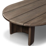 Featuring Paden Stained Toasted Brown Outdoor Coffee Table by Four Hands at Amethyst Home. This Paden Stained Toasted Brown Outdoor Coffee Table is a durable and stylish addition to any outdoor space. Made with high-quality materials, it is built to withstand harsh weather conditions and everyday use. Its sleek design adds a touch of elegance to your pa. Amethyst Home provides interior design, new home construction design consulting, vintage area rugs, and lighting in the Newport Beach metro area.