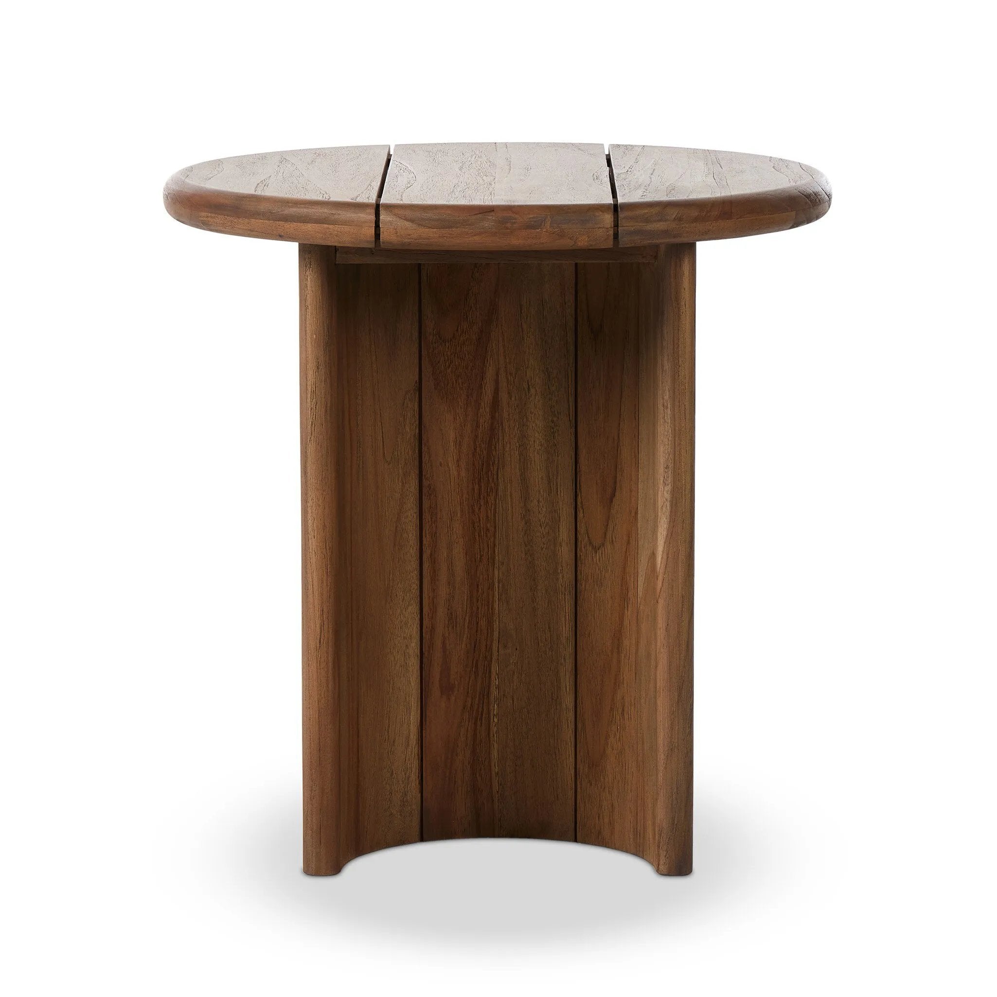 Featuring Paden Stained Toasted Brown Outdoor End Table by Four Hands at Amethyst Home. This Paden Stained Toasted Brown Outdoor End Table is the perfect addition to your outdoor space. Built for durability, the stained finish adds a touch of elegance while the sturdy design ensures it can withstand the elements. Enjoy the convenience of a ready to ship pi. Amethyst Home provides interior design, new home construction design consulting, vintage area rugs, and lighting in the Washington metro area.