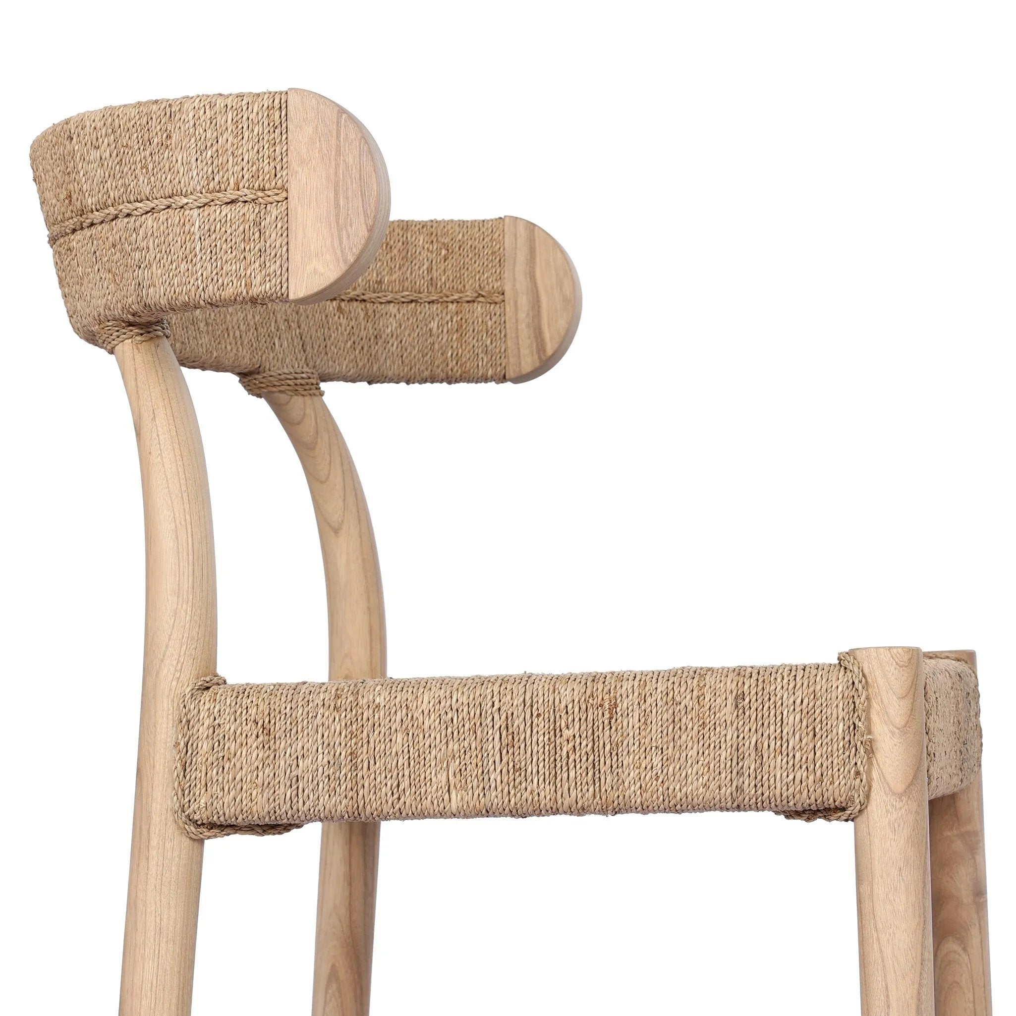 The classic wishbone chair gets a textural refresh. Smoked solid sungkai shapes a slim barrel back stool, pairing with a woven seat and back of natural sugar palm.As enthusiasts of organic modern aesthetics at Amethyst, we love the optimistic inspired Pampa Counter Stool - None - Smoked Natural Sungkai. Amethyst Home provides interior design, new home construction design consulting, vintage area rugs, and lighting in the Des Moines metro area.