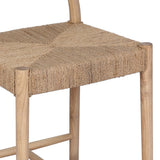 The classic wishbone chair gets a textural refresh. Smoked solid sungkai shapes a slim barrel back stool, pairing with a woven seat and back of natural sugar palm.As enthusiasts of organic modern aesthetics at Amethyst, we love the optimistic inspired Pampa Counter Stool - None - Smoked Natural Sungkai. Amethyst Home provides interior design, new home construction design consulting, vintage area rugs, and lighting in the Seattle metro area.
