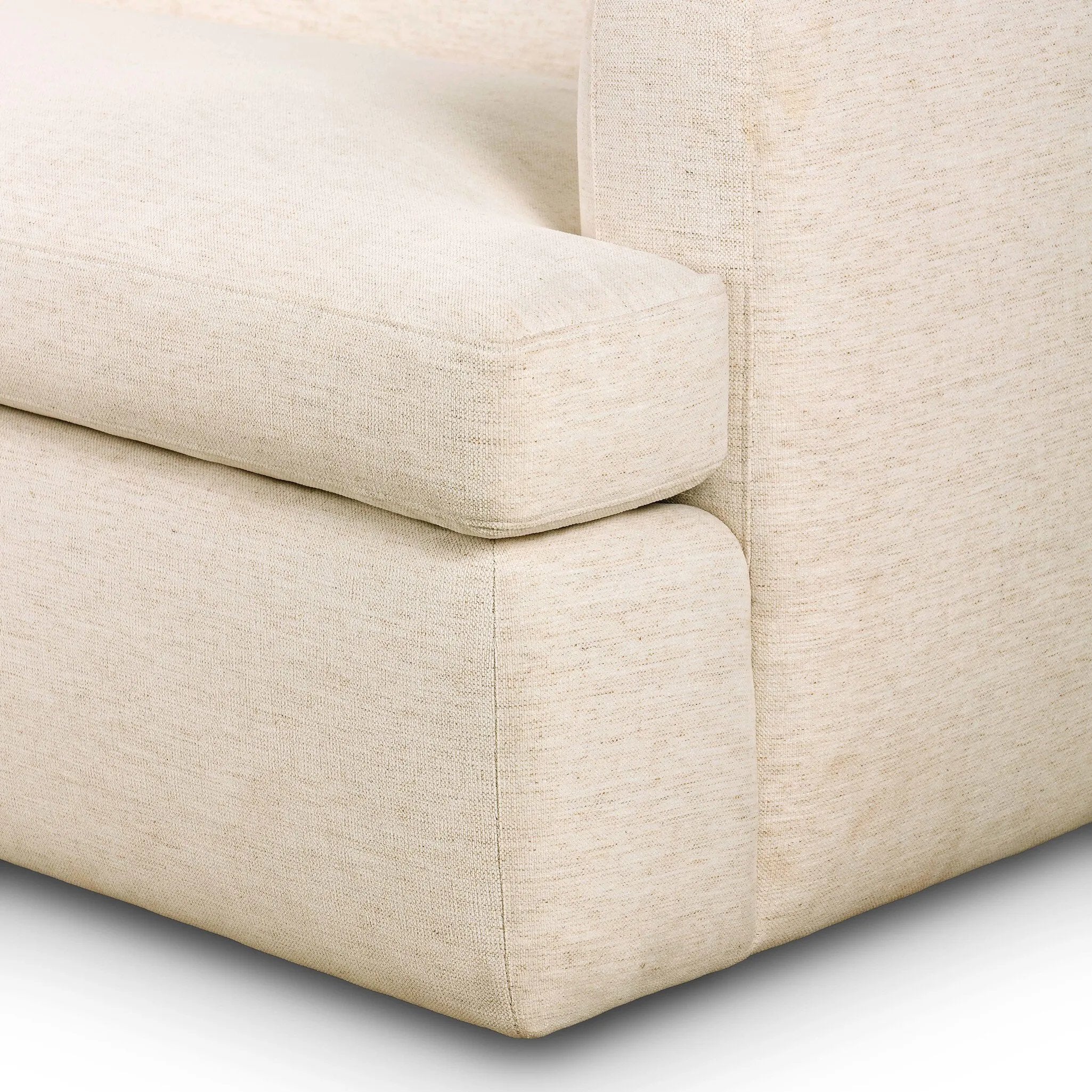 A modern play on camelback design. This sofa's recessed arms and clean bench seat echo minimalist design with a nod to traditional silhouettes. Crypton® performance fabric is specially engineered for protection against stains, moisture and odor.As lovers of luxe aesthetics at Amethyst, we love the designer inspired Phaedra Sofa - 90". Amethyst Home provides interior design, new home construction design consulting, vintage area rugs, and lighting in the Austin metro area.