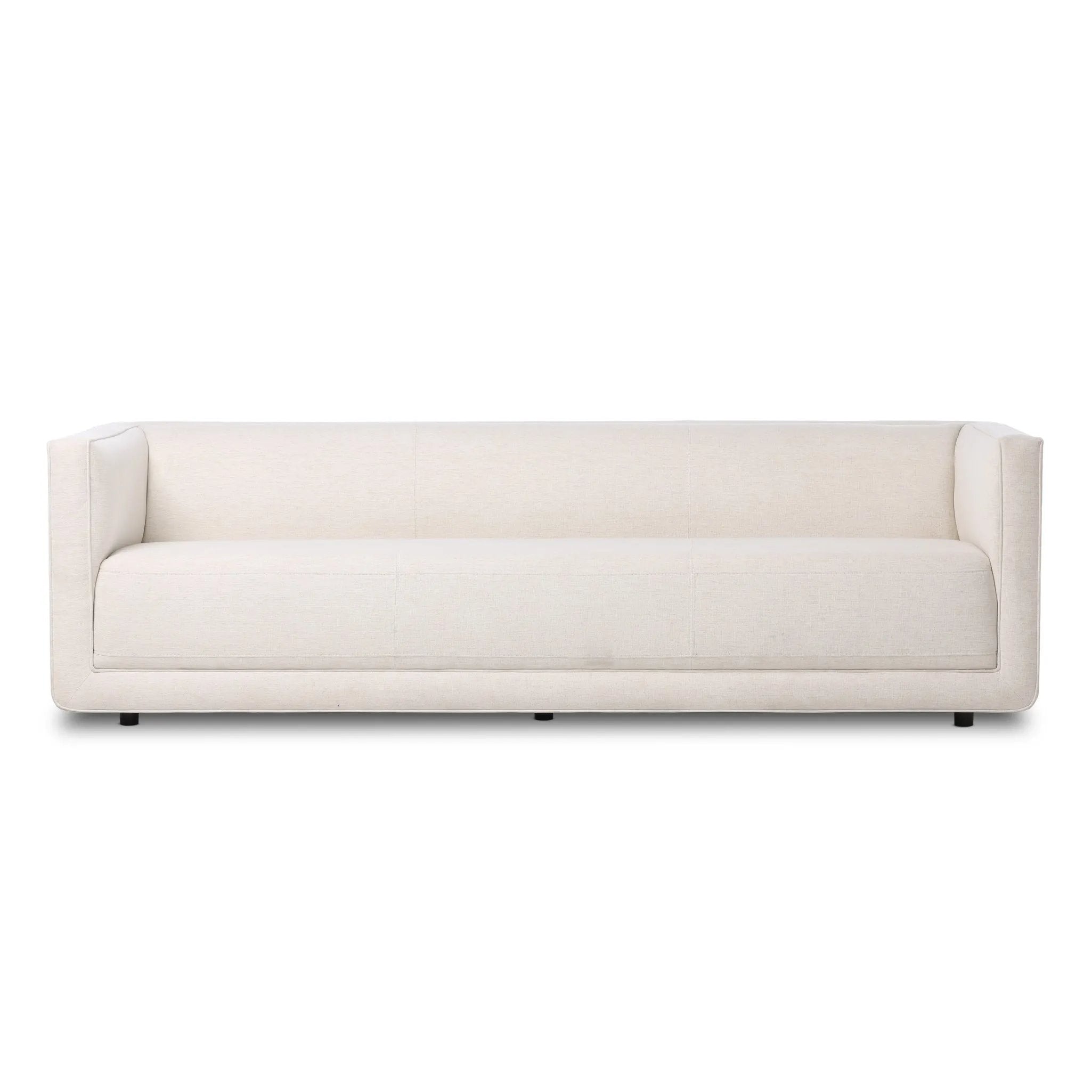 Featuring Phillip Crypton Nomad Snow Sofa by Four Hands at Amethyst Home. Style meets substance in this olive cotton-blend sofa. Blind stitching along the seat and back cushions create a polished complement to the heritage frame. The slight pronounced seat cushion creates an illusion of being loose, but is actually a fixed cushion with expert tailoring. A p. Amethyst Home provides interior design, new home construction design consulting, vintage area rugs, and lighting in the Park City metro area.