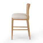 Featuring Piran Essence Natural Bar + Counter Stool by Four Hands at Amethyst Home. Made from natural nettlewood, a gently curved backrest and tapered legs create a simple frame for seating of high-performance fabric. Perfectly sized for the bar. Performance fabrics are specially created to withstand spills, stains, high traffic and wear, ensuring long-ter. Amethyst Home provides interior design, new home construction design consulting, vintage area rugs, and lighting in the Alpharetta metro area.