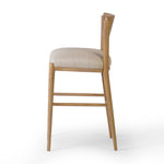 Featuring Piran Essence Natural Bar + Counter Stool by Four Hands at Amethyst Home. Made from natural nettlewood, a gently curved backrest and tapered legs create a simple frame for seating of high-performance fabric. Perfectly sized for the bar. Performance fabrics are specially created to withstand spills, stains, high traffic and wear, ensuring long-term c. Amethyst Home provides interior design, new home construction design consulting, vintage area rugs, and lighting in the Seattle metro area.