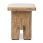 A heritage-inspired stool pairs light, distressed oak with high-performance fabric, bringing extra seating to any room. A pull-through stretcher adds a design-forward touch. Performance fabrics are specially created to withstand spills, stains, high traffic and wear, ensuring long-term comfort and unmatched durability Amethyst Home provides interior design, new home construction design consulting, vintage area rugs, and lighting in the Dallas metro area.