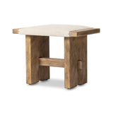 A heritage-inspired stool pairs light, distressed oak with high-performance fabric, bringing extra seating to any room. A pull-through stretcher adds a design-forward touch. Performance fabrics are specially created to withstand spills, stains, high traffic and wear, ensuring long-term comfort and unmatched durability Amethyst Home provides interior design, new home construction design consulting, vintage area rugs, and lighting in the Los Angeles metro area.