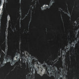 Sculpted from solid black marble, a simply styled end table stands out with its shapely, turned silhouette.Collection: Rockwel Amethyst Home provides interior design, new home construction design consulting, vintage area rugs, and lighting in the Winter Garden metro area.
