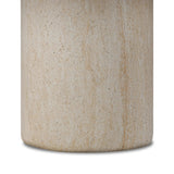 A simple pedestal shape lets the material do the talking on this outdoor dining table. Textured sand concrete resembles natural stone, with lots of natural texture and a beautiful, marble look. Cover or store indoors during inclement weather and when not in use Amethyst Home provides interior design, new home construction design consulting, vintage area rugs, and lighting in the Scottsdale metro area.