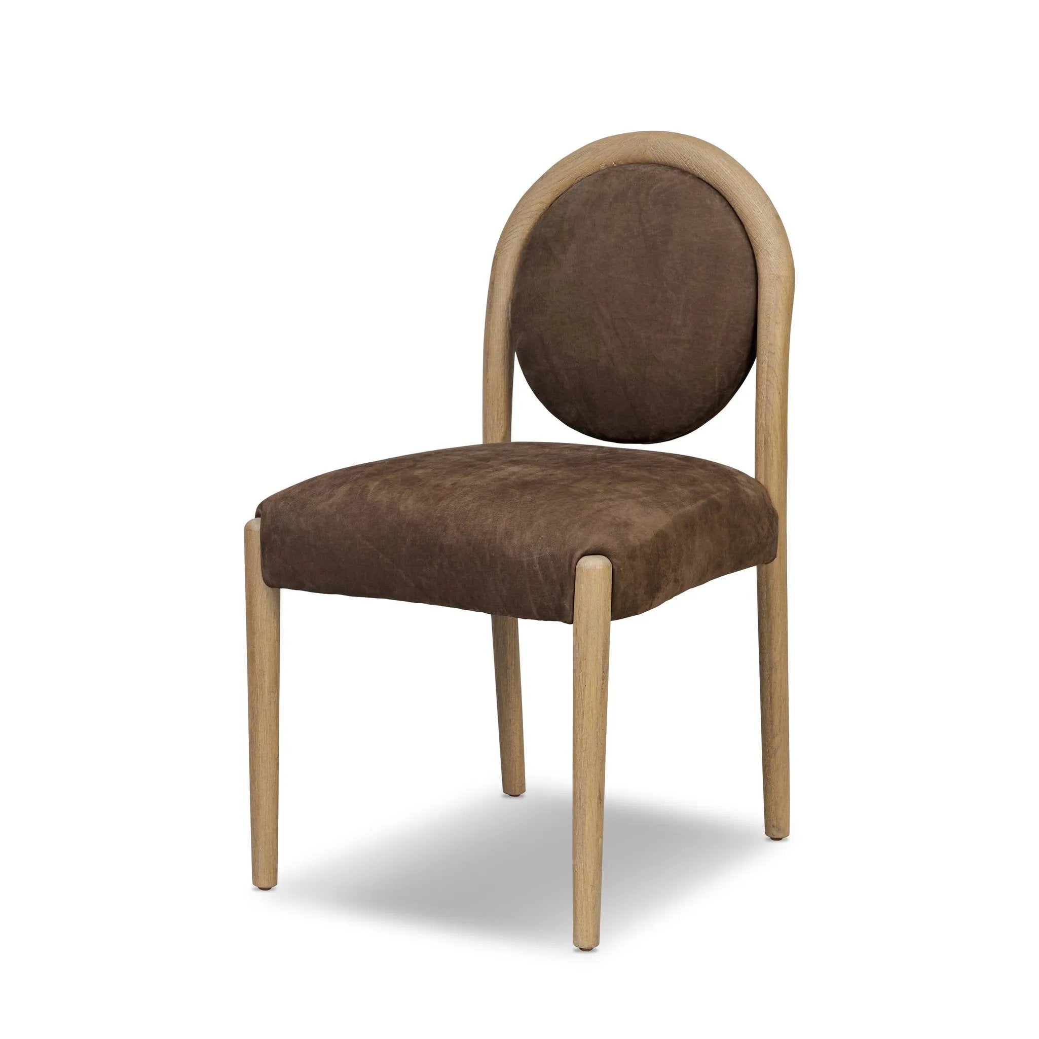 Minimal design, maximum impact. Designed with a subtle nod to midcentury modern, this dining chair features tapered legs, a t