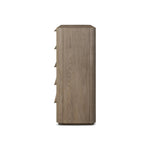 Rounded corners soften the straight-edged look of this 10-drawer dresser, crafted from natural oak in a warm grey finish. Wide smooth-gliding drawers are fully finished on the inside Amethyst Home provides interior design, new home construction design consulting, vintage area rugs, and lighting in the Miami metro area.