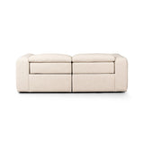 A modern take on the classic recliner. Customize your comfort level with the push of hidden buttons with pieces in our Power Motion collection. Sectional features wide arms with a medium to supportive sit and seat height, plus an adjustable headrest. Zero-clearance design means the sectional can be placed up against a wall. Amethyst Home provides interior design, new home construction design consulting, vintage area rugs, and lighting in the Kansas City metro area.