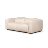 A modern take on the classic recliner. Customize your comfort level with the push of hidden buttons with pieces in our Power Motion collection. Sectional features wide arms with a medium to supportive sit and seat height, plus an adjustable headrest. Zero-clearance design means the sectional can be placed up against a wall. Amethyst Home provides interior design, new home construction design consulting, vintage area rugs, and lighting in the Laguna Beach metro area.