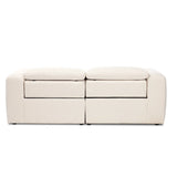 A modern take on the classic recliner. Customize your comfort level with the push of hidden buttons with pieces in our Power Motion collection. Sectional features wide arms with a medium to supportive sit and seat height, plus an adjustable headrest. Zero-clearance design means the sectional can be placed up against a wall. Amethyst Home provides interior design, new home construction design consulting, vintage area rugs, and lighting in the Boston metro area.