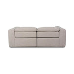 A modern take on the classic recliner. Customize your comfort level with the push of hidden buttons with pieces in our Power Motion collection. Sectional features wide arms with a medium to supportive sit and seat height, plus an adjustable headrest. Zero-clearance design means the sectional can be placed up against a wall. Amethyst Home provides interior design, new home construction design consulting, vintage area rugs, and lighting in the Boston metro area.