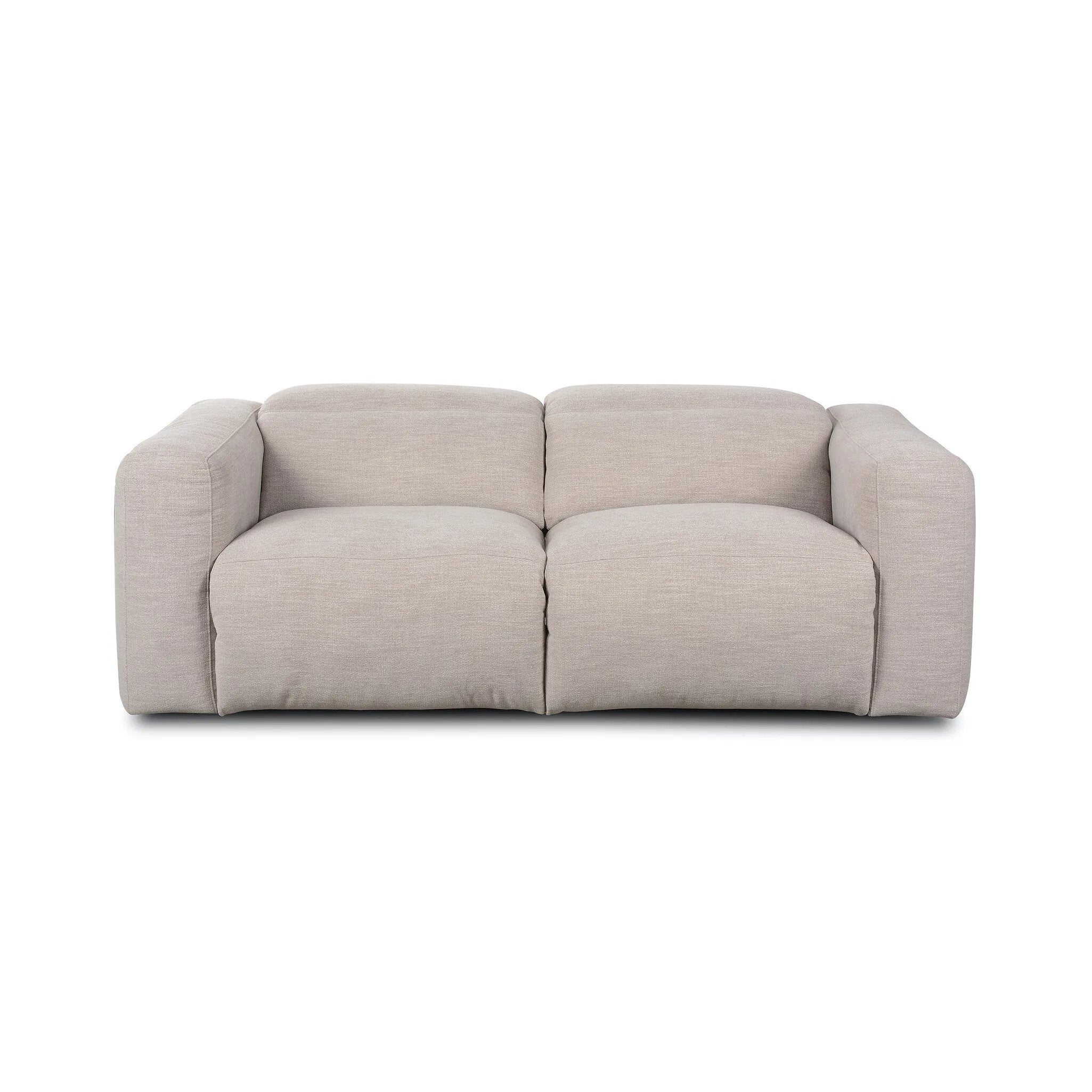A modern take on the classic recliner. Customize your comfort level with the push of hidden buttons with pieces in our Power Motion collection. Sectional features wide arms with a medium to supportive sit and seat height, plus an adjustable headrest. Zero-clearance design means the sectional can be placed up against a wall. Amethyst Home provides interior design, new home construction design consulting, vintage area rugs, and lighting in the Tampa metro area.