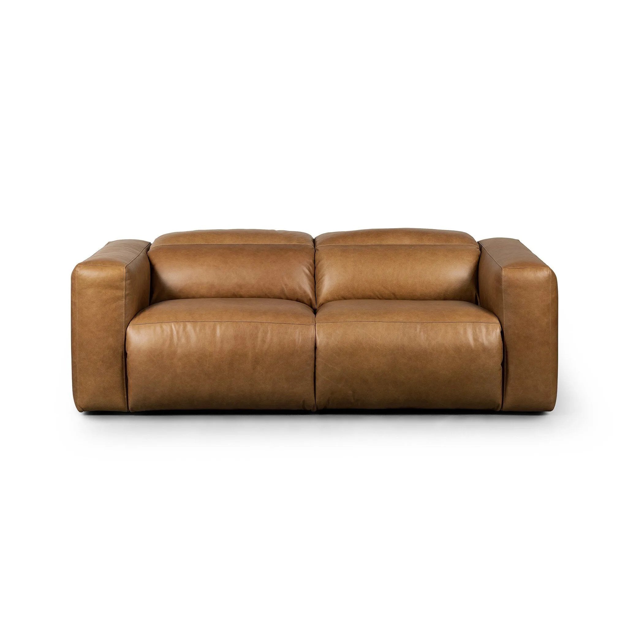 A modern take on the classic recliner. Customize your comfort level with the push of hidden buttons with pieces in our Power Motion collection. Sectional features wide arms with a medium to supportive sit and seat height, plus an adjustable headrest. Zero-clearance design means the sectional can be placed up against a wall. Amethyst Home provides interior design, new home construction design consulting, vintage area rugs, and lighting in the Houston metro area.