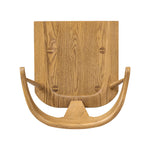 A fresh, bar-style take on mid-century Windsor seating, featuring a bowed, sculptural silhouette and soft black finish to highlight the natural grain of weathered oak Amethyst Home provides interior design, new home construction design consulting, vintage area rugs, and lighting in the Salt Lake City metro area.