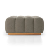 Featuring Roma Outdoor Sectional Alessi Fawn by Four Hands at Amethyst Home. A modern take on mid-century Italian design, soft volume and exaggerated proportions fuse for a sculpted look and playful feel. Atop a plinth-style teak base, outdoor-friendly ottoman features dramatic tufting for a padded sit or a tray for use as a table, indoors and out. Otto. Amethyst Home provides interior design, new home construction design consulting, vintage area rugs, and lighting in the Newport Beach metro area.