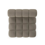Featuring Roma Outdoor Sectional Alessi Fawn by Four Hands at Amethyst Home. A modern take on mid-century Italian design, soft volume and exaggerated proportions fuse for a sculpted look and playful feel. Atop a plinth-style teak base, outdoor-friendly ottoman features dramatic tufting for a padded sit or a tray for use as a table, indoors and out. Otto. Amethyst Home provides interior design, new home construction design consulting, vintage area rugs, and lighting in the Winter Garden metro area.