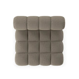 Featuring Roma Outdoor Sectional Alessi Fawn by Four Hands at Amethyst Home. A modern take on mid-century Italian design, soft volume and exaggerated proportions fuse for a sculpted look and playful feel. Atop a plinth-style teak base, outdoor-friendly ottoman features dramatic tufting for a padded sit or a tray for use as a table, indoors and out. Otto. Amethyst Home provides interior design, new home construction design consulting, vintage area rugs, and lighting in the Winter Garden metro area.