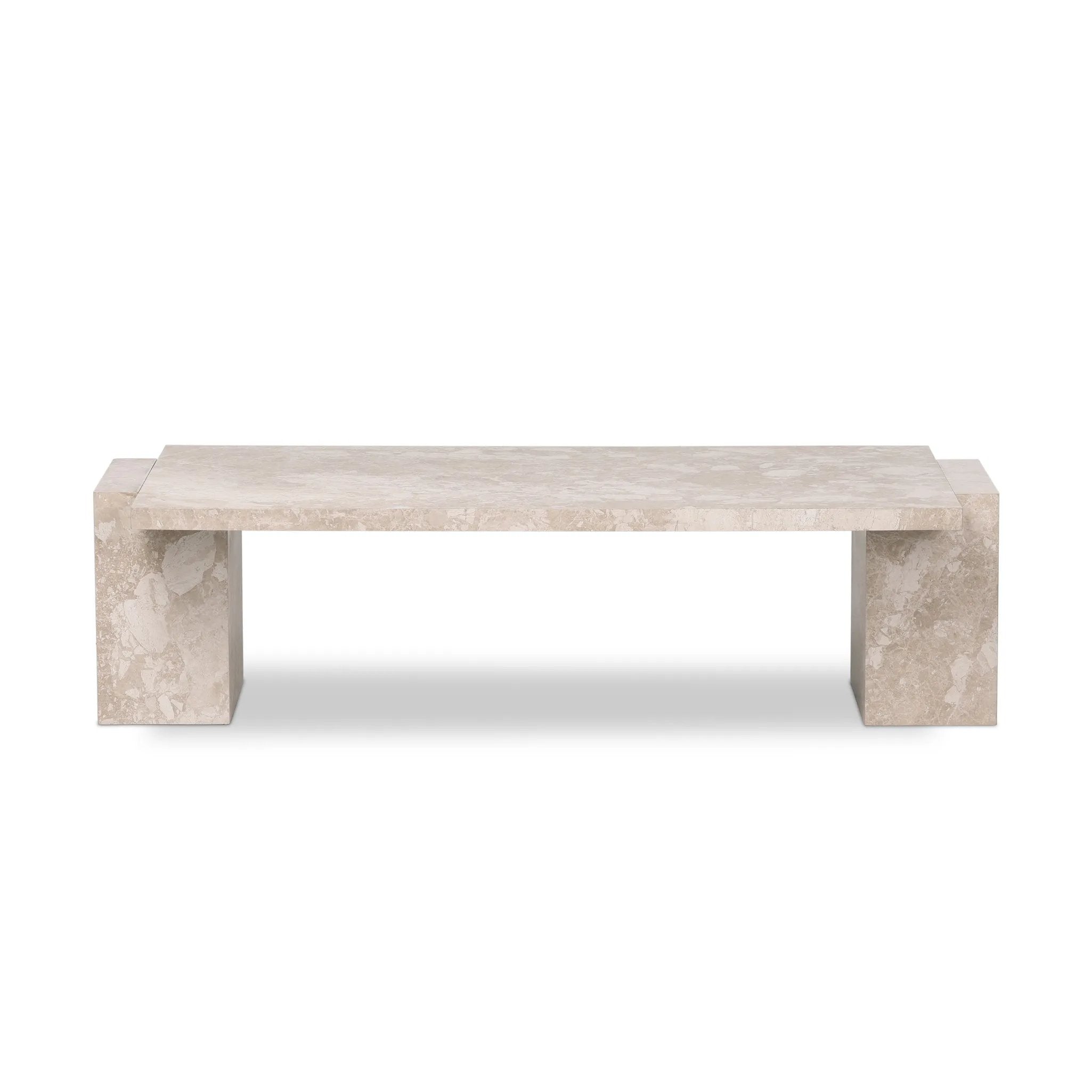Featuring Romano Lunar Marble Coffee Table by Four Hands at Amethyst Home. Solid marble sheets are laminated to create cubed cradle bases for a thick-cut tabletop. Heavy veining and natural swirls speak to the nature of marble, with each piece being entirely unique.Overall Dimensions: 61.00"w x 31.00"d x 16.00"hWeight : 274.52 lbsMaterials: Solid Marble. Amethyst Home provides interior design, new home construction design consulting, vintage area rugs, and lighting in the Park City metro area.