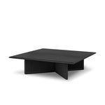 Featuring Rosenell Black Oak Veneer Square Coffee Table by Four Hands at Amethyst Home. Anchor your living space with a squared coffee table of black-finished oak. A smooth top pairs with a panel-style base of woven paper cord for a rich, clean look that will work into your collection beautifully. Overall Dimensions: 55.00"w x 55.00"d x 15.00"h. Amethyst Home provides interior design, new home construction design consulting, vintage area rugs, and lighting in the Portland metro area.